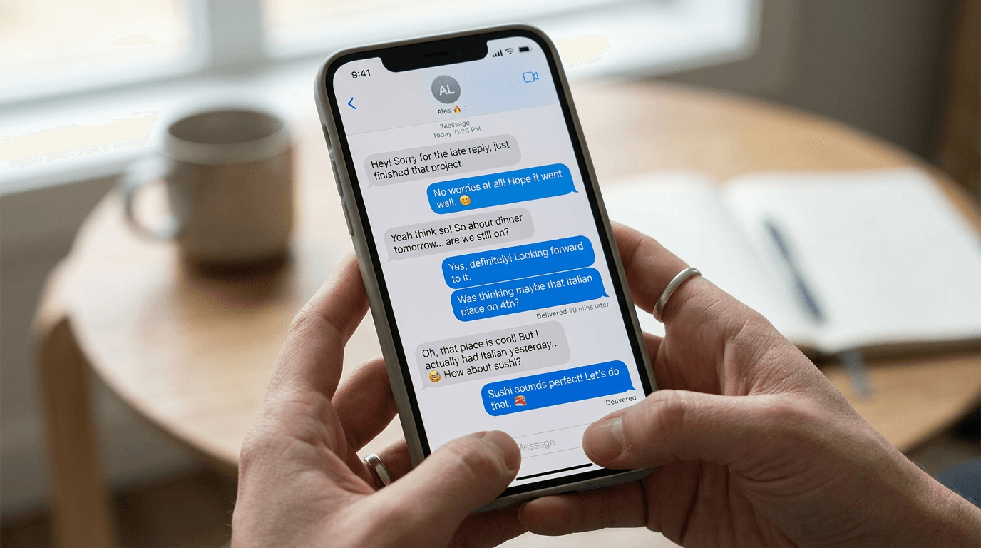 Cosa significano i pattern di messaggistica quando esci con qualcuno